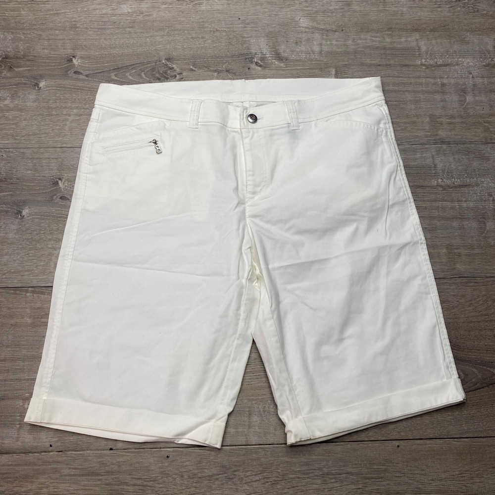 Bogner Shorts Womens 12 White Cotton Blend Golf Casual Outdoor Summer‎